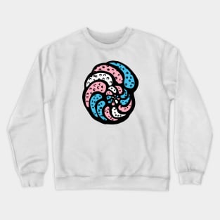 Transgender Pride Flag Foram Foraminifera Micropaleontology Crewneck Sweatshirt